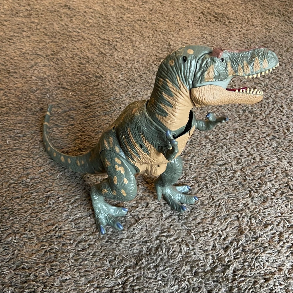 Electronic TRex Dinosaur Figurine Sounds Lights Play Toy Roar Imagination - Picture 2 of 3